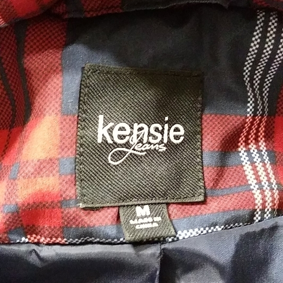Kensie Jeans Puffy Plaid Vest - Picture 9 of 12
